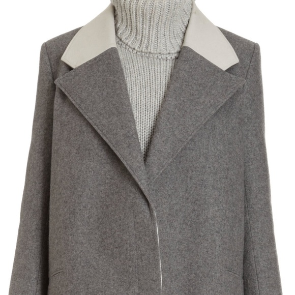 Helmut Lang Grey Wool Coat - Picture 2 of 3